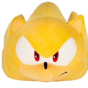 Club Mocchi Mocchi Sonic The Hedgehog Super Sonic Mega Plush Figure 15" - Sonic